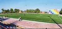 Instal·lació de gespa artificial al camp de futbol del Poliesportiu Municipal 1