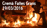 Falles Picanya 2016. Cremà Falles Grans