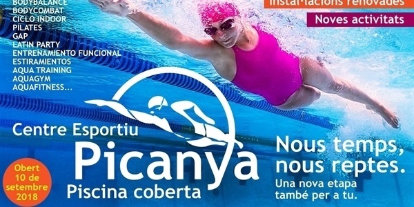 Obri el nou Centre Esportiu Picanya, Piscina Coberta