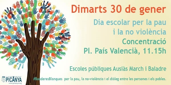 Les escoles de Picanya celebren el dia de la pau amb la lectura d'una manifest