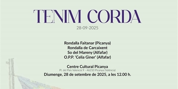 concert TENIM CORDA PICANYA