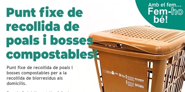 Nou punt fixe de recollida de poals i bosses per a la recollida de matèria orgànica